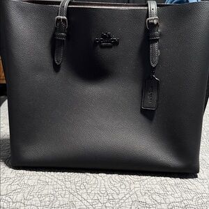 Coach Black Leather Women’s Laptop Bag